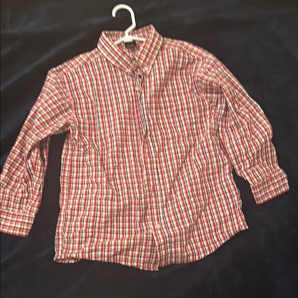 OshKosh B'gosh Red White Plaid Casual Shirt
